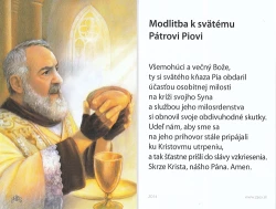 Obrázok lam. (Z014) Modlitba k svätému Pátrovi Piovi