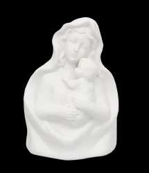 Panna Mária s dieťaťom (911332) porcelánová biela