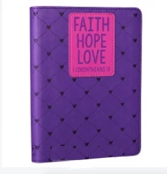 Zápisník Faith Hope Love 9781432115494