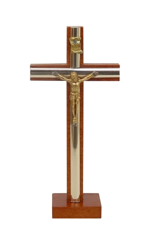 Kríž drev. s lištou na postavenie (KSZ004) - hnedý