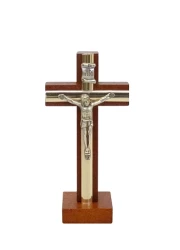 Kríž drev. s lištou na postavenie (KSZ005) - hnedý