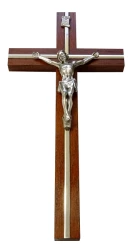 Kríž drev. s lištou (KVZ015) 32 cm - hnedý