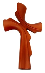 Kríž drev. mašľový (KDZ010) veľký - bordový