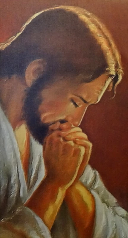 Obraz na plátne (OPZ010) - Modliaci sa Pán Ježiš