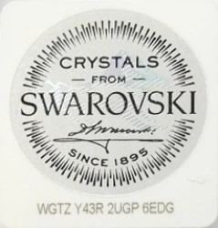 Ruženec des. (G244D) Swarovski - fialový
