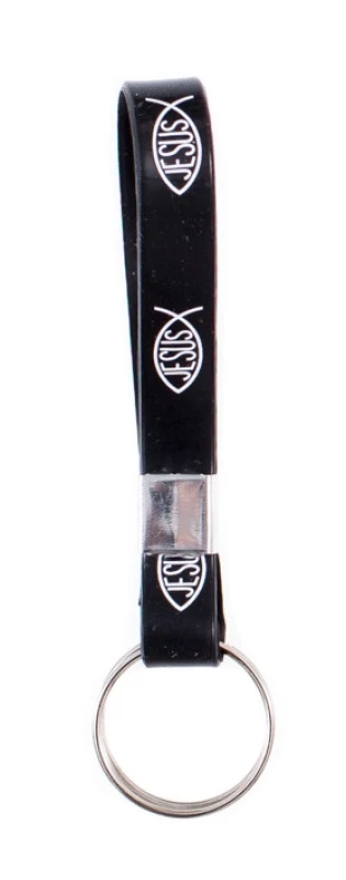 Kľúčenka gum. (1532 11A) - čierna