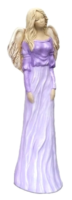 Anjel sadrový (178) - fialový