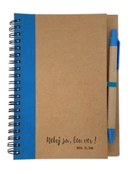 Zápisník s perom: Neboj sa... - modrý
