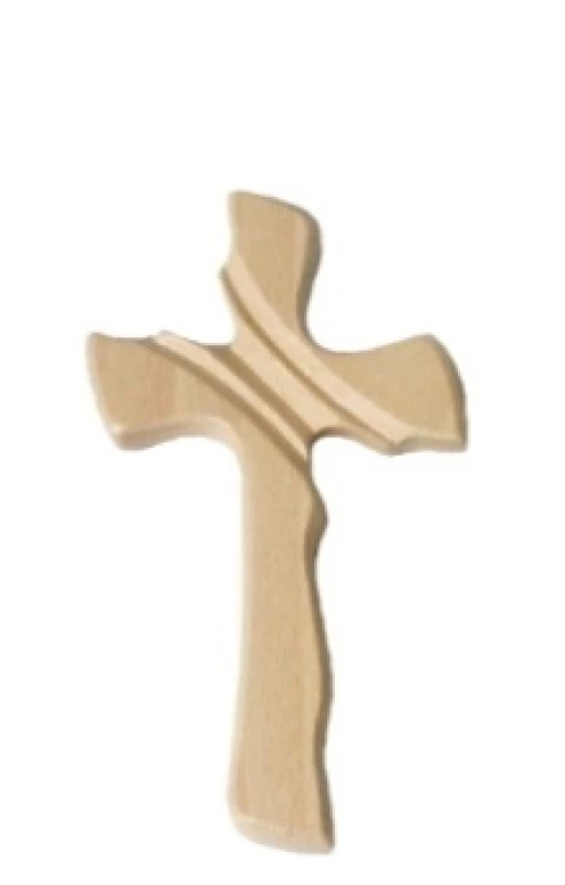 Kríž drev. mašľový bez korpusu malý - bledý