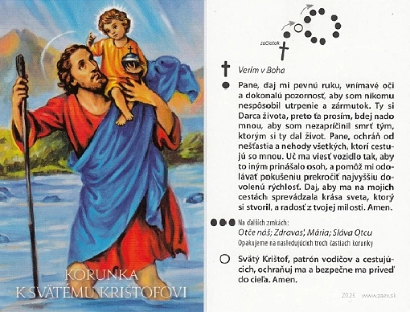 Obrázok lam. (Z025) Korunka k svätému Krištofovi