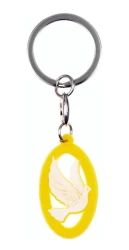 Kľúčenka gum. (KC019A) Holubica - žltá