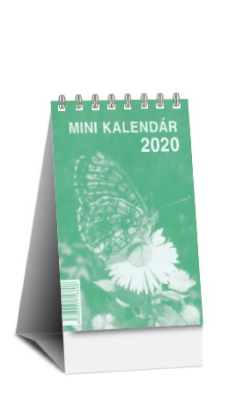 Mini kalendár 2020 (stolový) - zelený