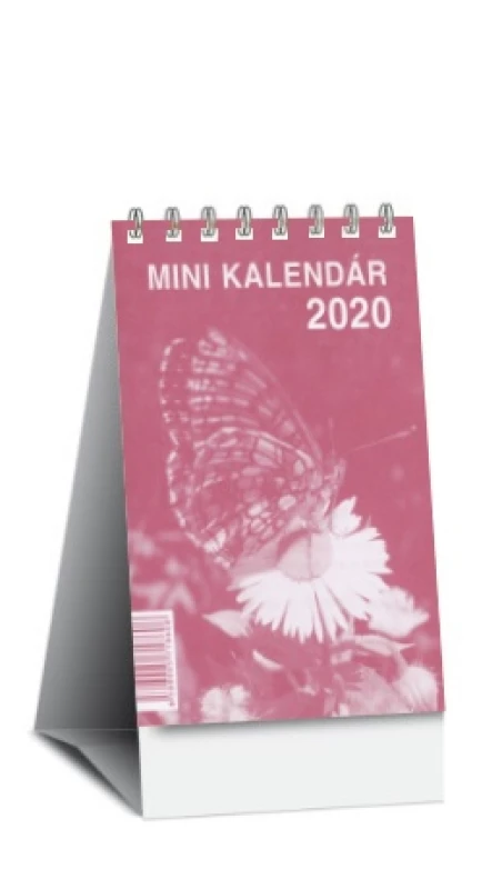 Mini kalendár 2020 (stolový) - červený