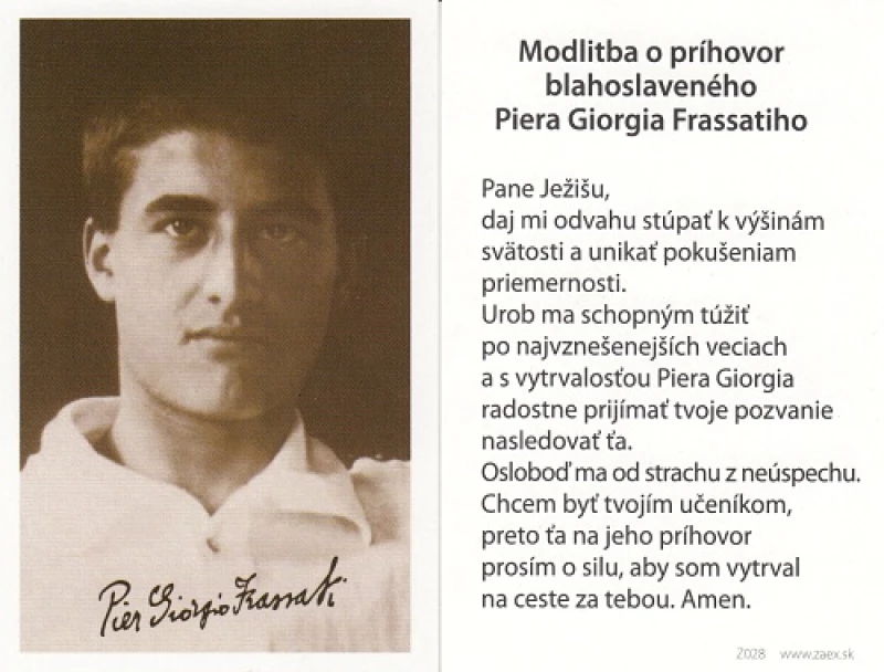 Obrázok (Z028) Pier Giorgio Frassati