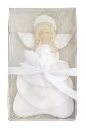 Anjel hlinený (7034) - biely