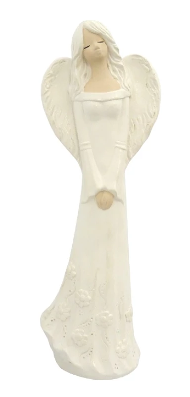 Anjel sadrový (134) - krémový