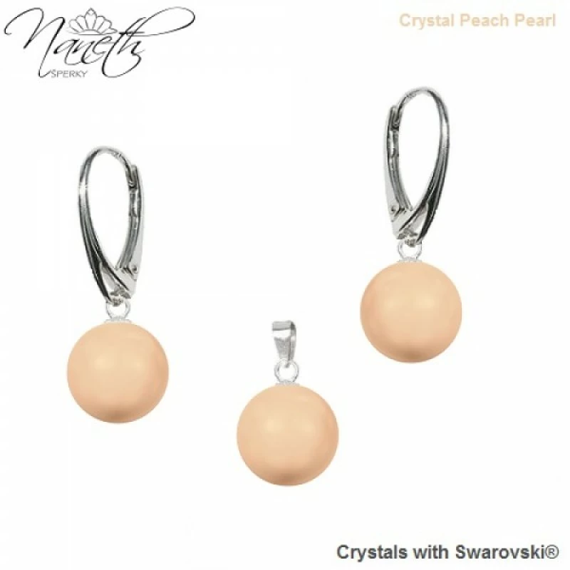 Perlová súprava Naneth Peach Pearls