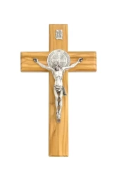 Kríž drev. (677/U) Benediktínsky - bledý