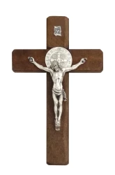 Kríž drev. (632/ANT) Benediktínsky - tmavý