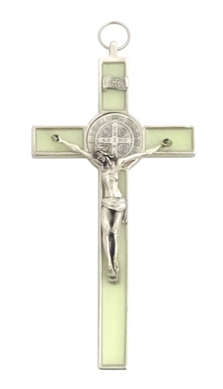 Kríž kov. (PG230/N) Benediktínsky - fosforový