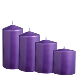 Sviečka adventná postupná (300g) - fialová