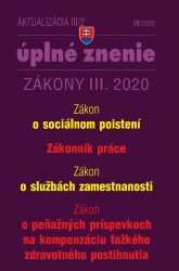 Aktualizácia III/2 2020 -  Sociálne poistenie, Zákonník práce, Služby zamestnanosti
