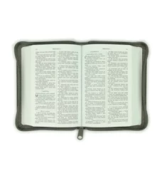 Svätá biblia / Roháčkov preklad, so zipsom, sivá, vrecková