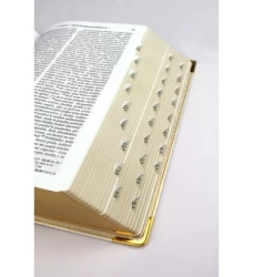 Svadobná biblia, ekumenický preklad, edícia SLOVO, biela so kvetom, s DT