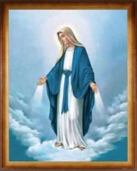 Obraz (W056) Panna Mária Zázračnej medaily 30,5 x 25,5