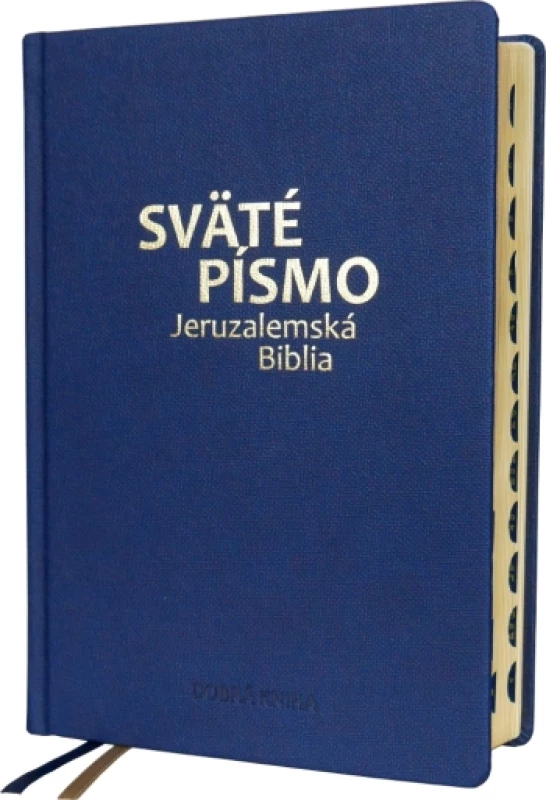 Sväté písmo - Jeruzalemská Biblia (veľký formát) - modrá so zlatorezom