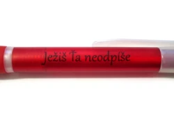 Pero s citátom: Ježiš Ťa neodpíše - červené