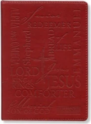 Zápisník Names of Jesus burgundy