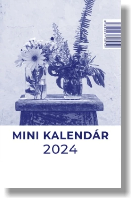 Mini kalendár 2024 (stolový) modrý / GW